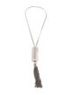 Saint Laurent Angelica Mini Tube Tassel Pendant Necklace