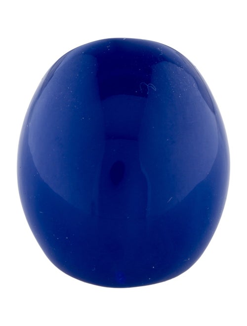 Saint Laurent Enamel Egg Cocktail Ring