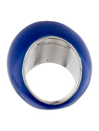 Saint Laurent Enamel Egg Cocktail Ring