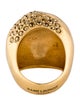Saint Laurent Crystal Egg Cocktail Ring