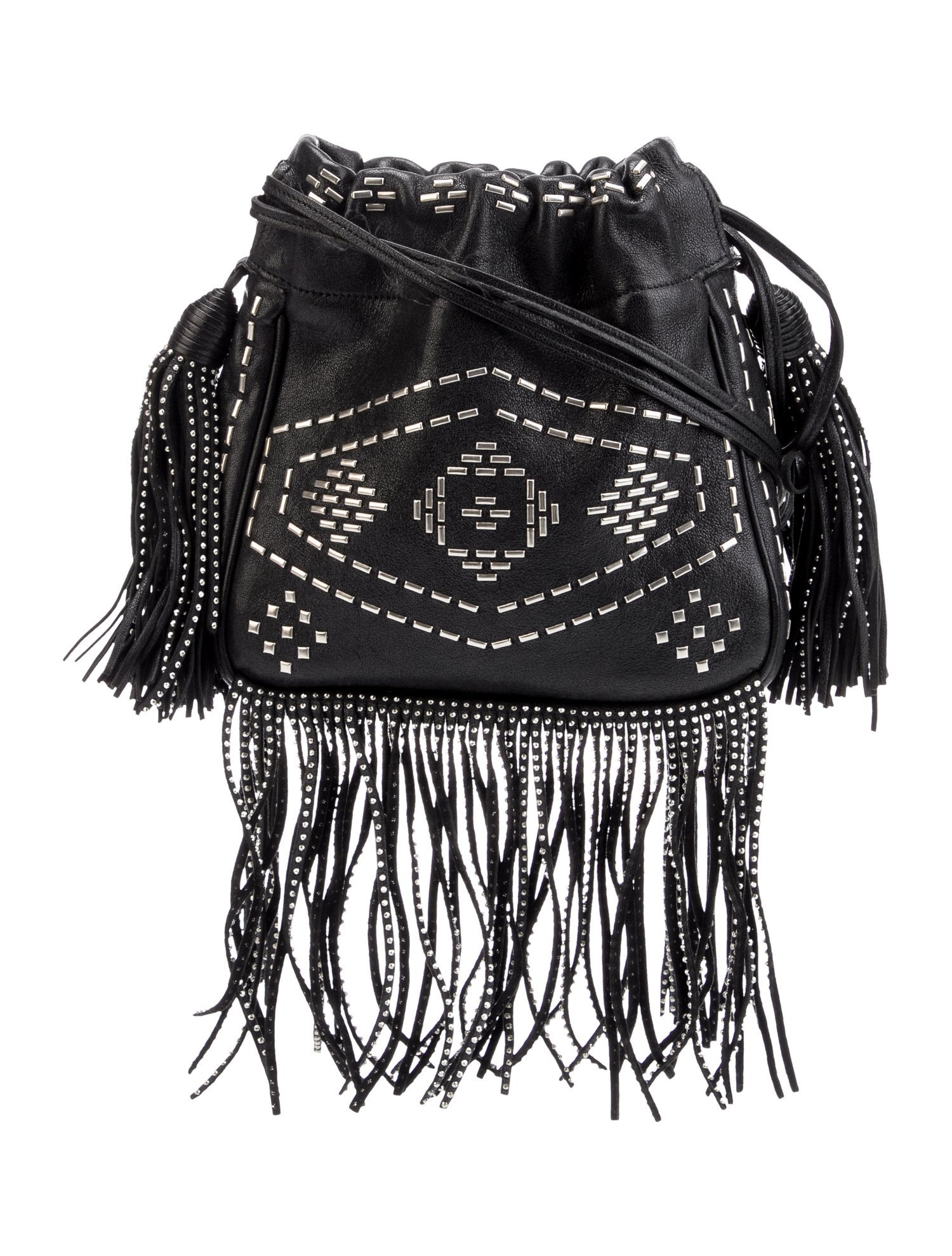 Saint Laurent Leather Helena Bucket Bag Small