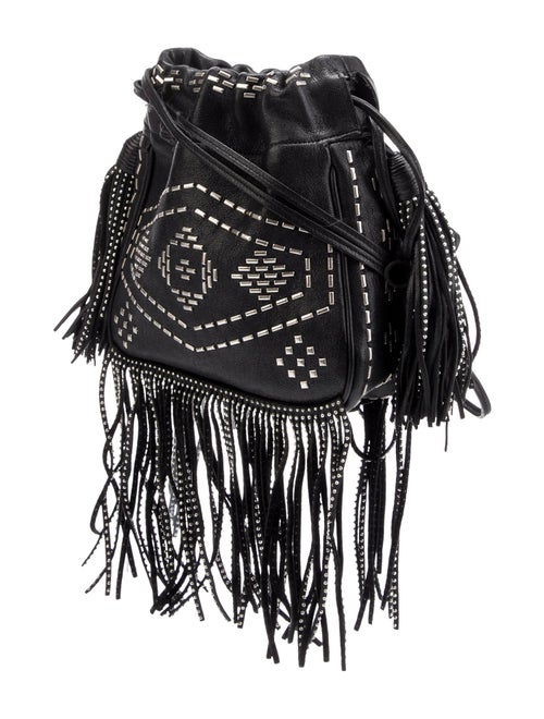 Saint Laurent Leather Helena Bucket Bag Small