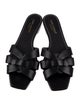 Saint Laurent Leather Cutout Accent Slides