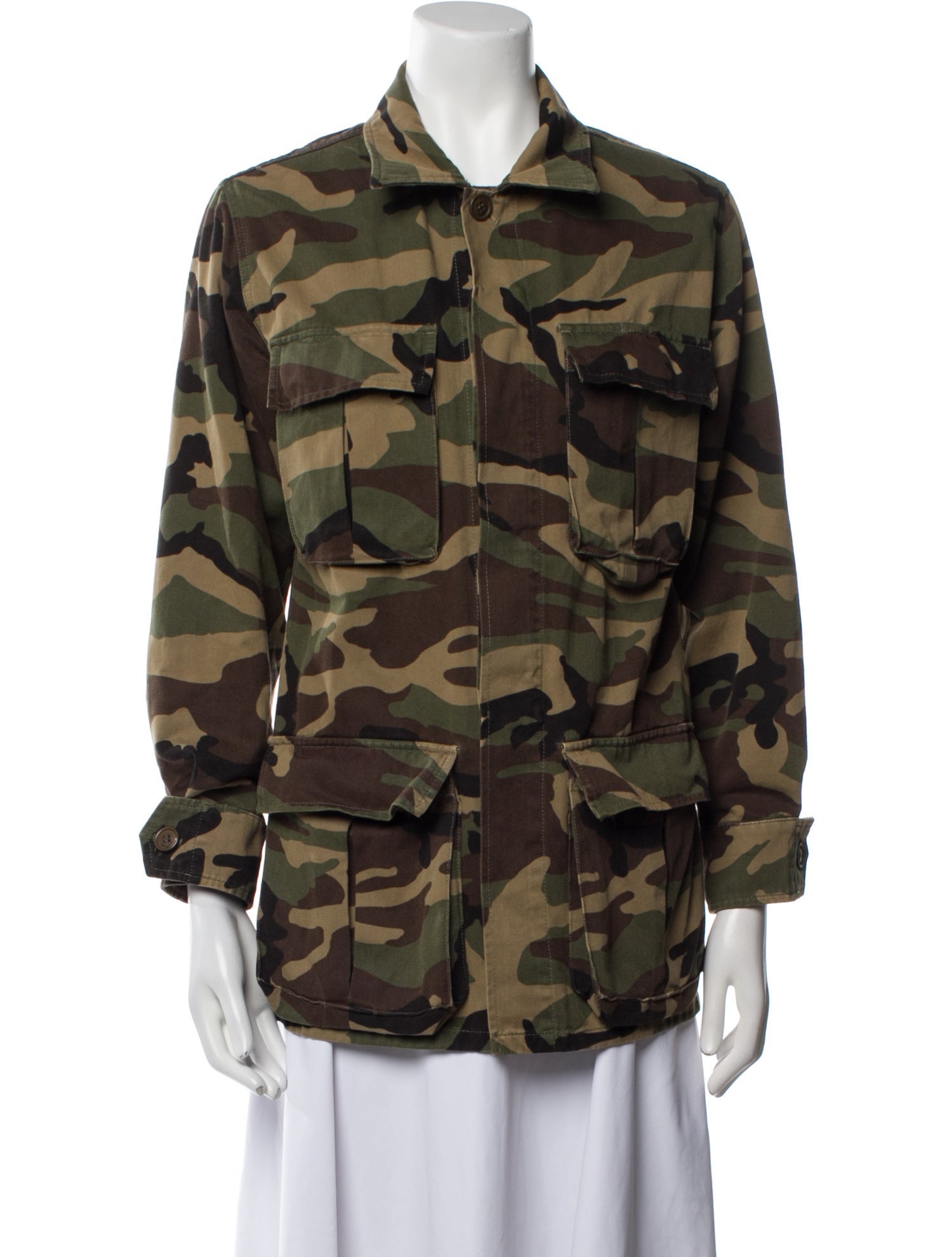 Saint Laurent Printed Utility Jacket