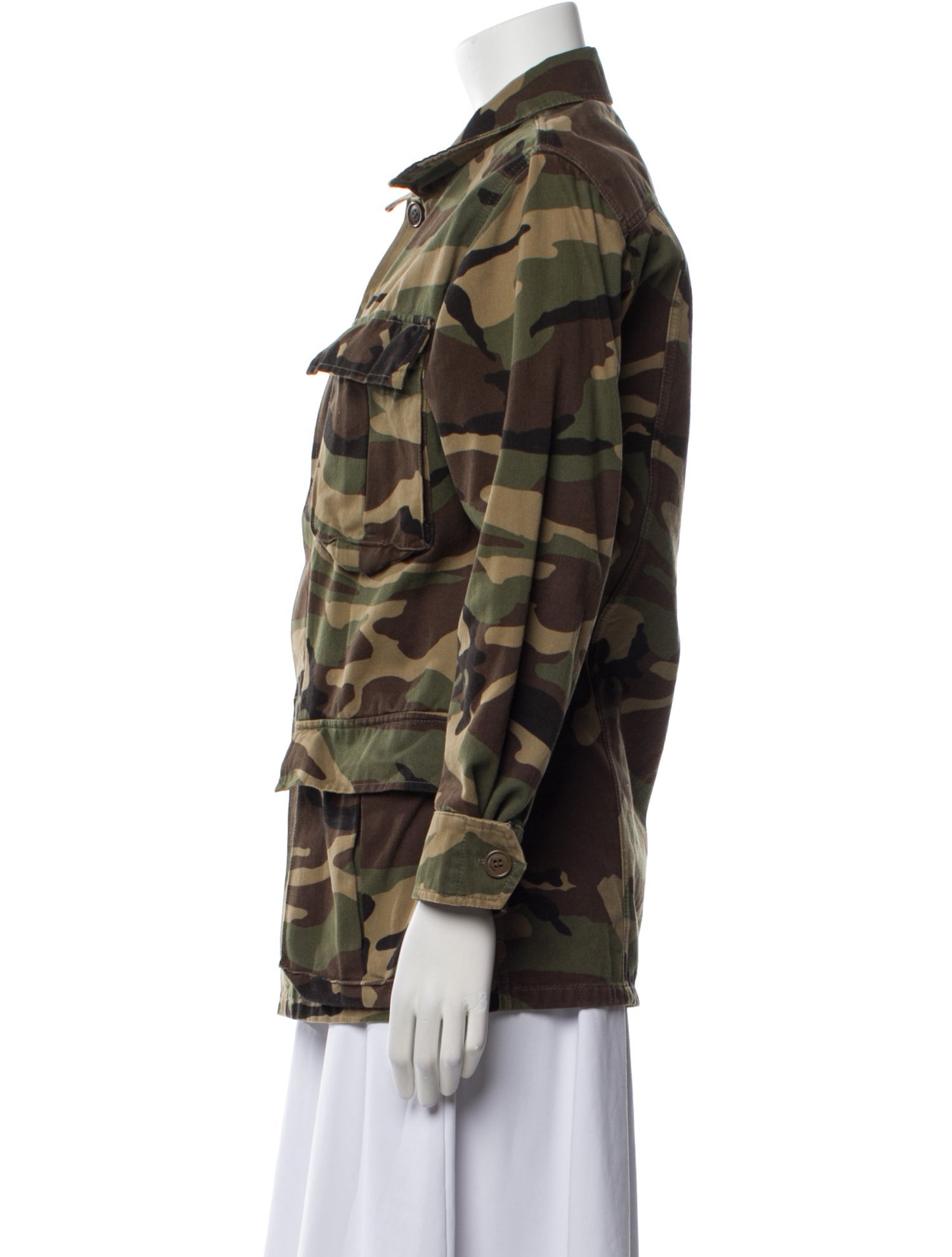 Saint Laurent Printed Utility Jacket