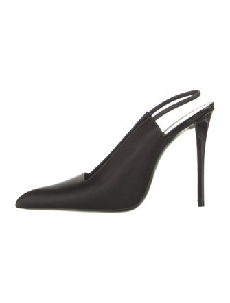 Saint Laurent Satin Slingback Pumps
