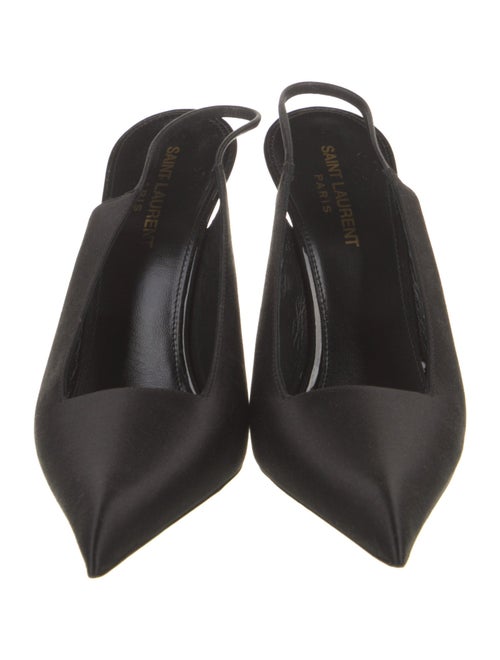 Saint Laurent Satin Slingback Pumps