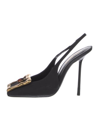 Saint Laurent Satin Slingback Pumps