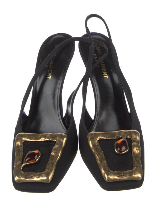 Saint Laurent Satin Slingback Pumps
