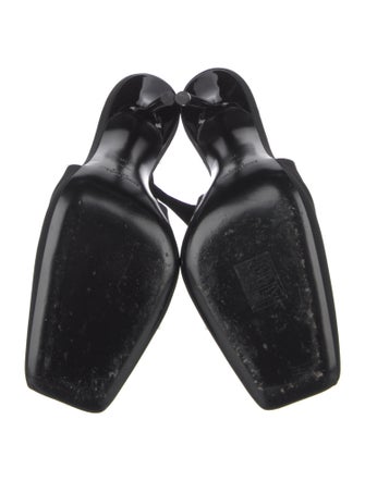 Saint Laurent Satin Slingback Pumps