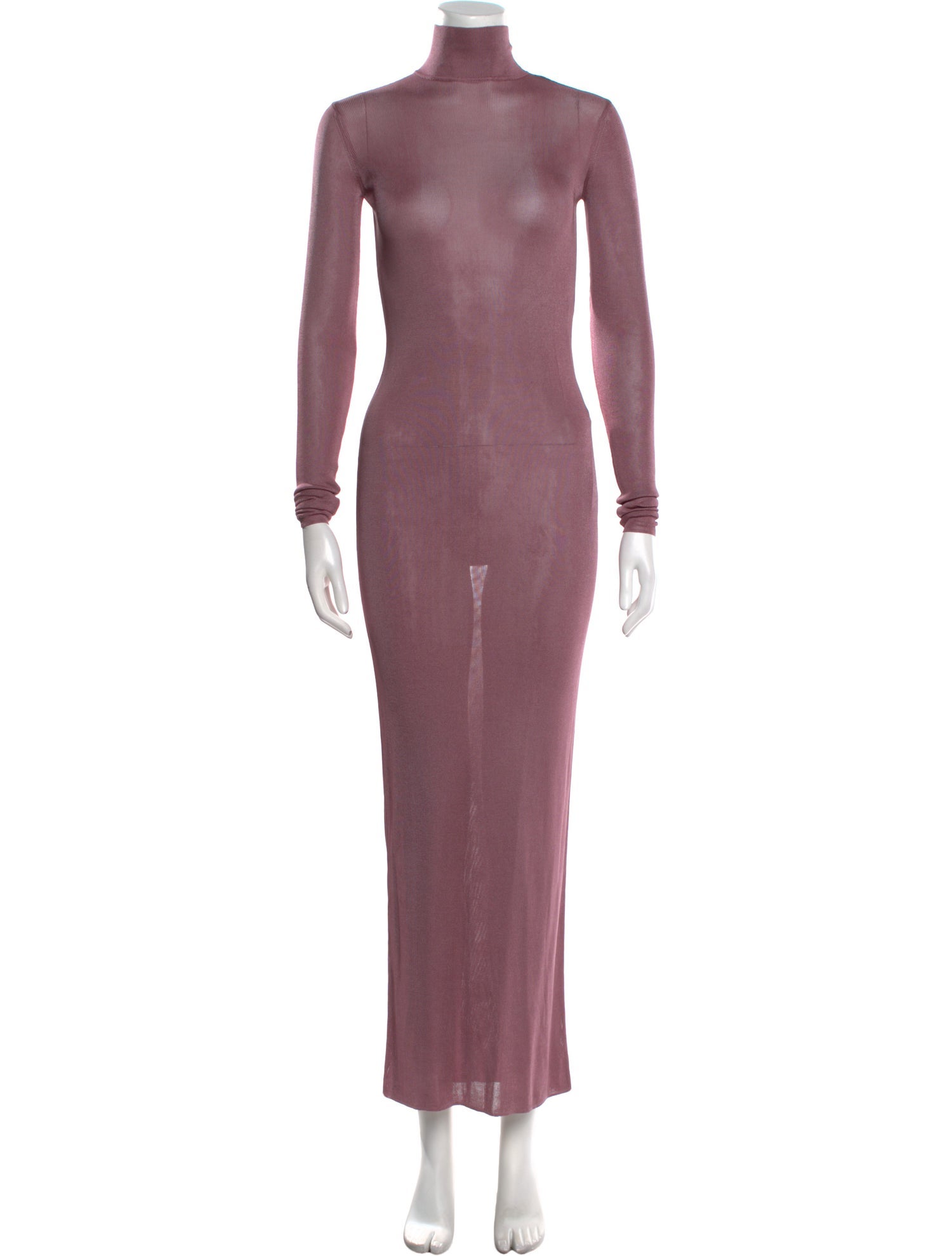 Saint Laurent Turtleneck Long Dress