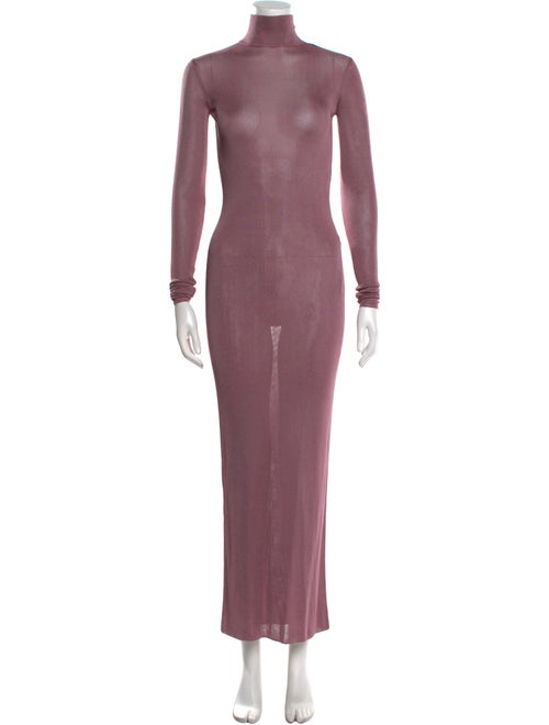 Saint Laurent Turtleneck Long Dress