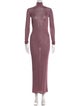 Saint Laurent Turtleneck Long Dress