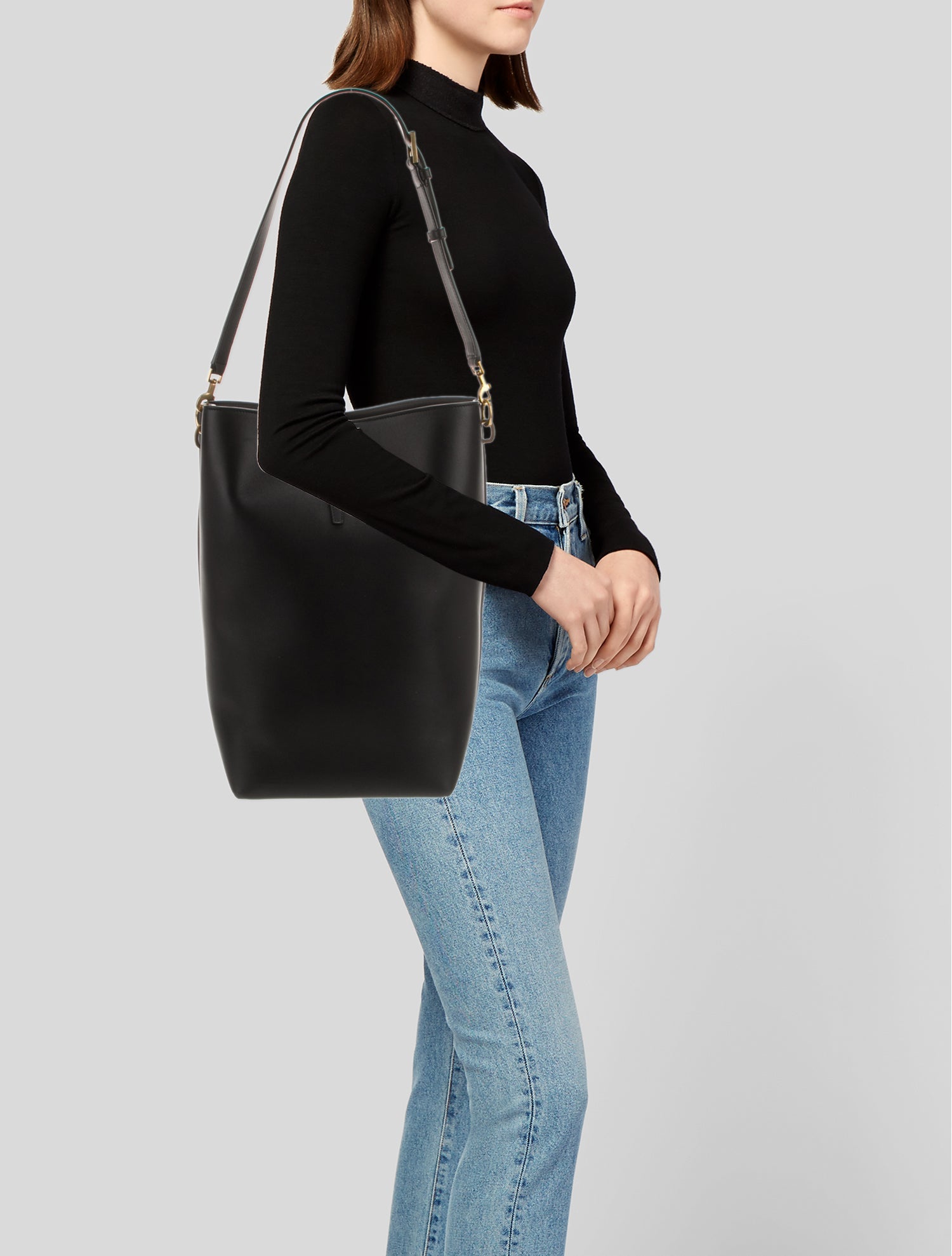 Saint Laurent Leather Le 37 Tote 2024