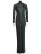 Saint Laurent Turtleneck Long Dress