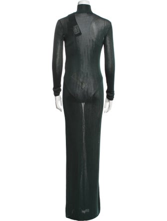 Saint Laurent Turtleneck Long Dress