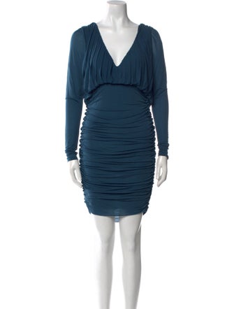 Saint Laurent V-Neck Knee-Length Dress