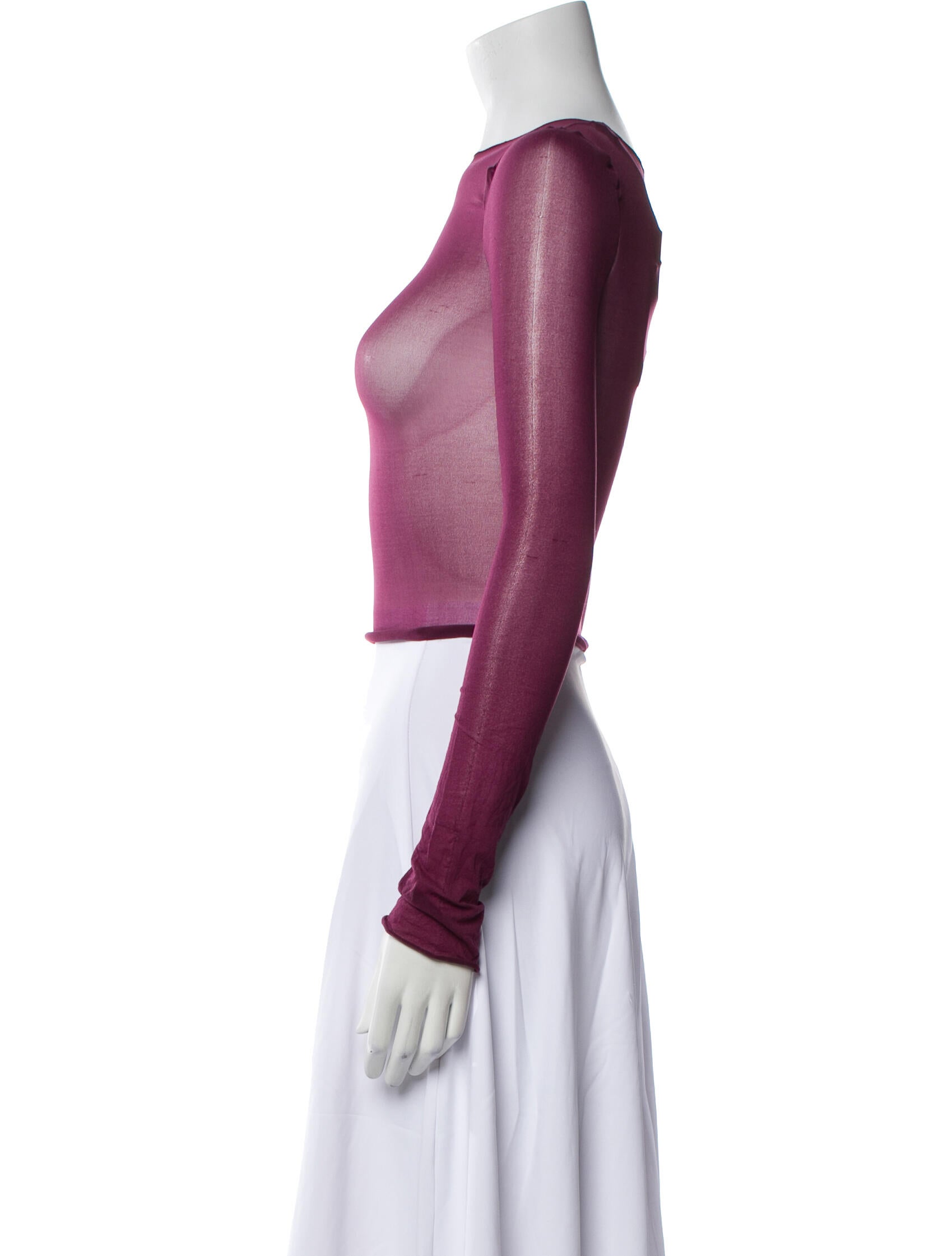 Saint Laurent 2023 Bateau Neckline Crop Top w/ Tags