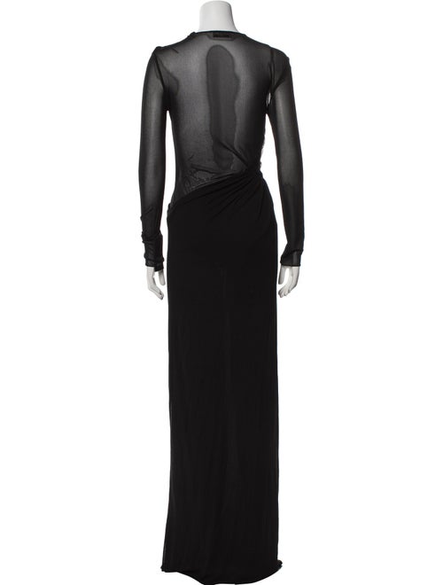 Saint Laurent One-Shoulder Long Dress