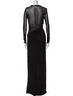 Saint Laurent One-Shoulder Long Dress