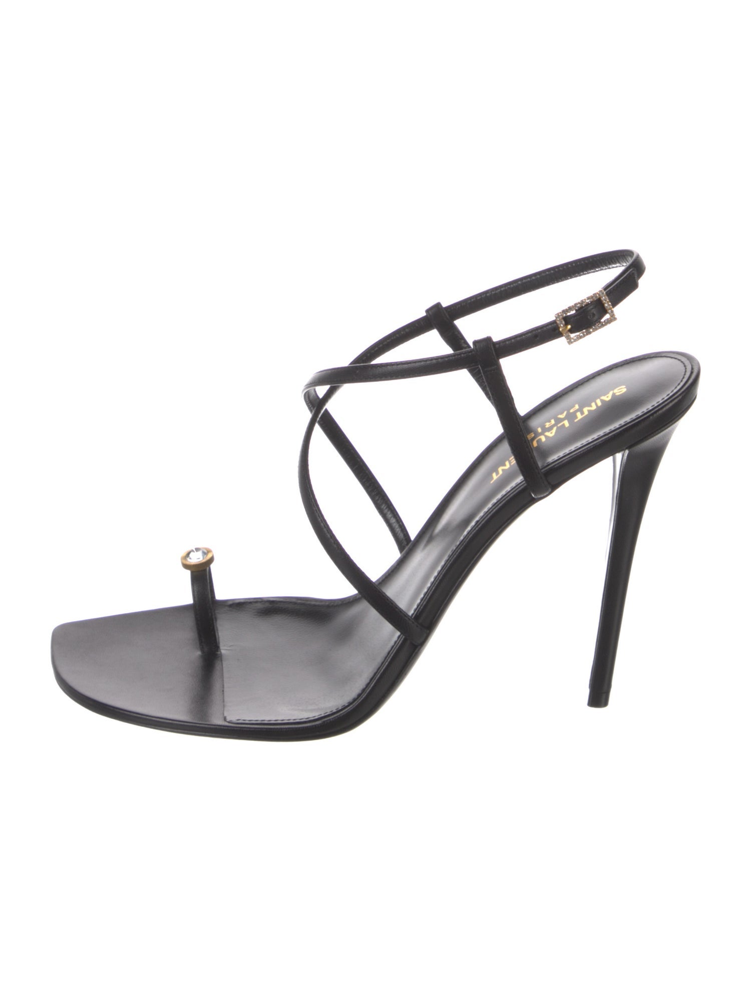 Saint Laurent Leather Slingback Sandals