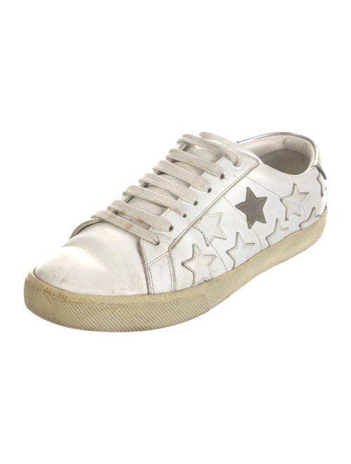 Saint Laurent Leather Printed Sneakers