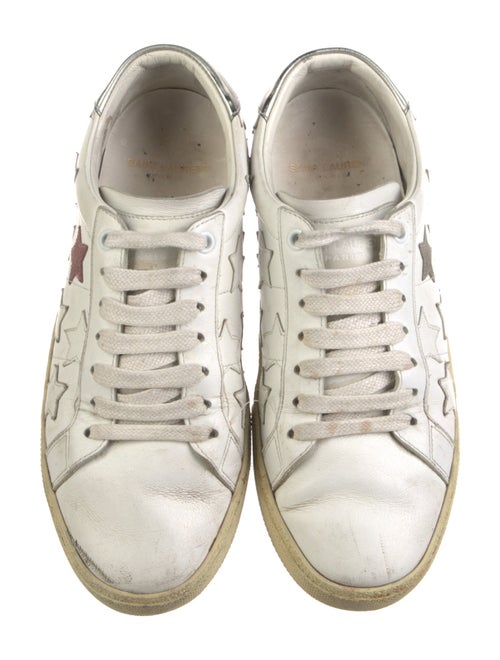 Saint Laurent Leather Printed Sneakers