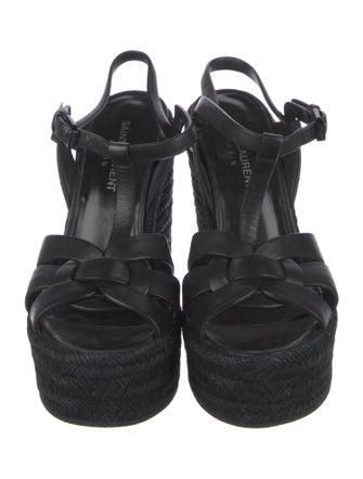 Saint Laurent Leather Espadrilles