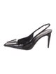Saint Laurent Patent Leather Slingback Pumps
