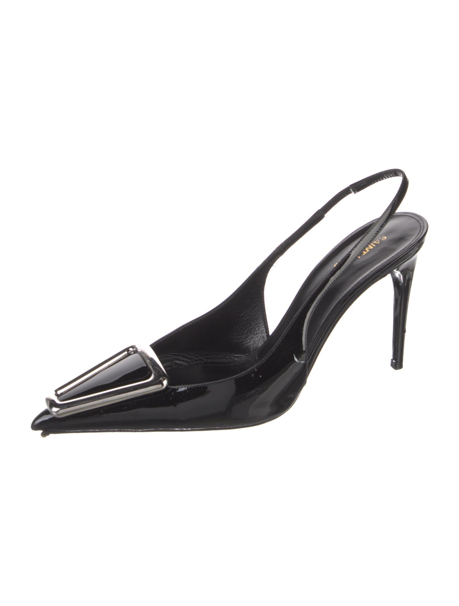 Saint Laurent Patent Leather Slingback Pumps