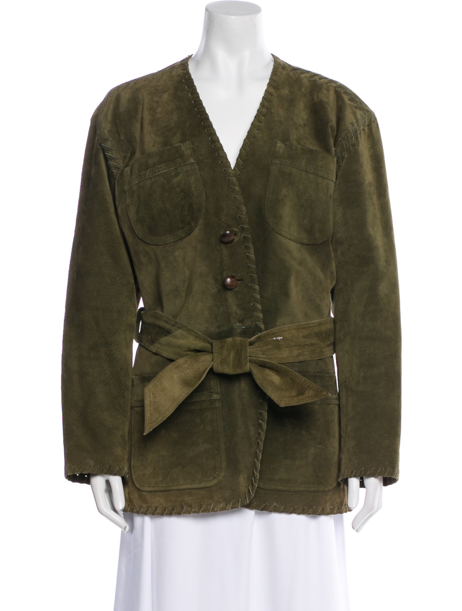 Yves Saint Laurent Rive Gauche Vintage Late 1970's - Early 1980's Faux Fur Coat