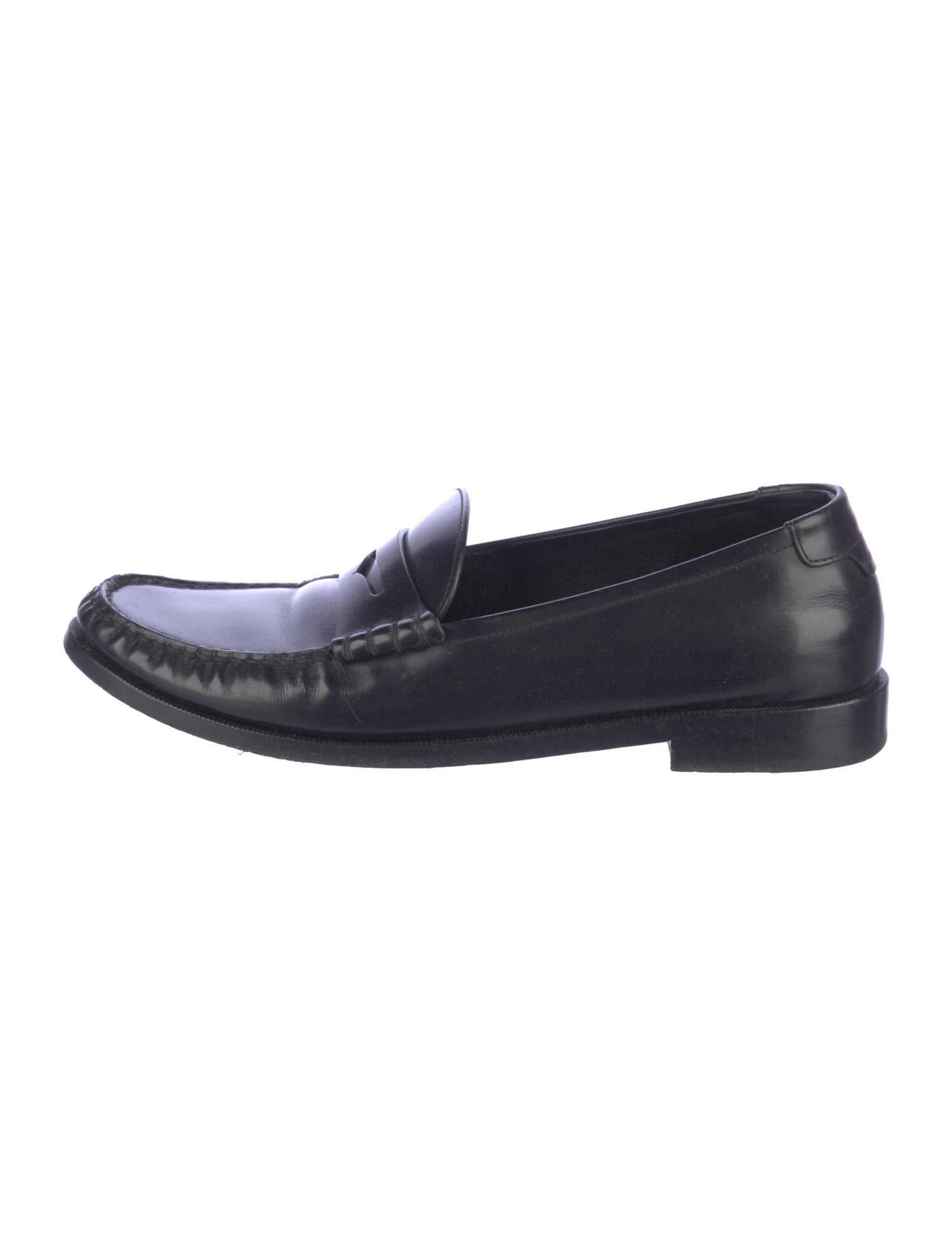 Saint Laurent Leather Dress Loafers