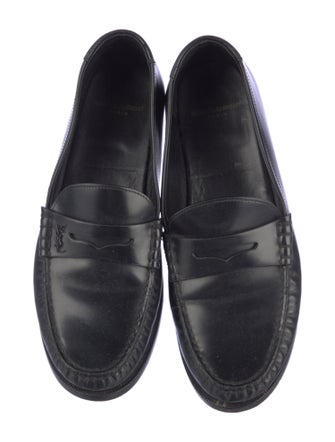 Saint Laurent Leather Dress Loafers