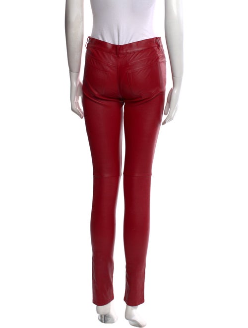 Saint Laurent Leather Skinny Leg Pants