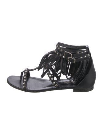 Saint Laurent Leather Gladiator Sandals