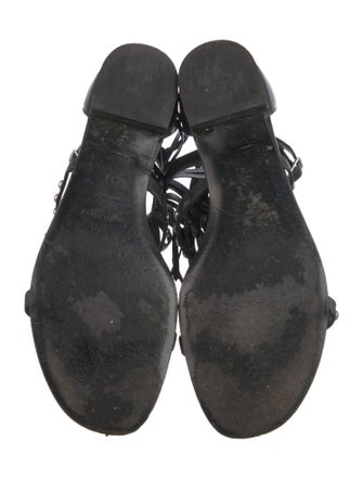 Saint Laurent Leather Gladiator Sandals