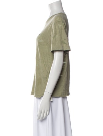 Saint Laurent Graphic Print Crew Neck T-Shirt