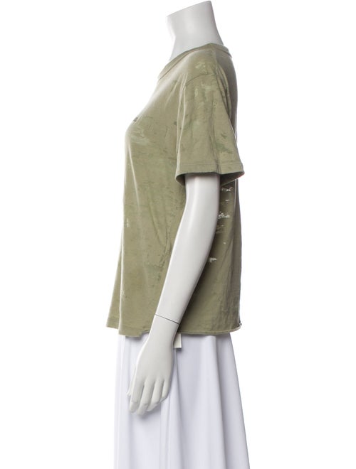 Saint Laurent Graphic Print Crew Neck T-Shirt