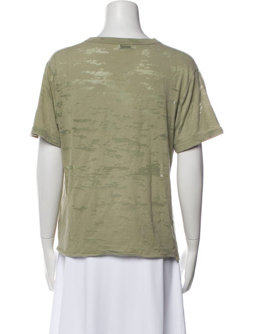 Saint Laurent Graphic Print Crew Neck T-Shirt