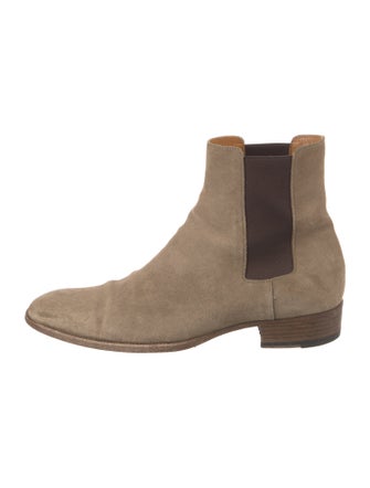 Saint Laurent Suede Chelsea Boots