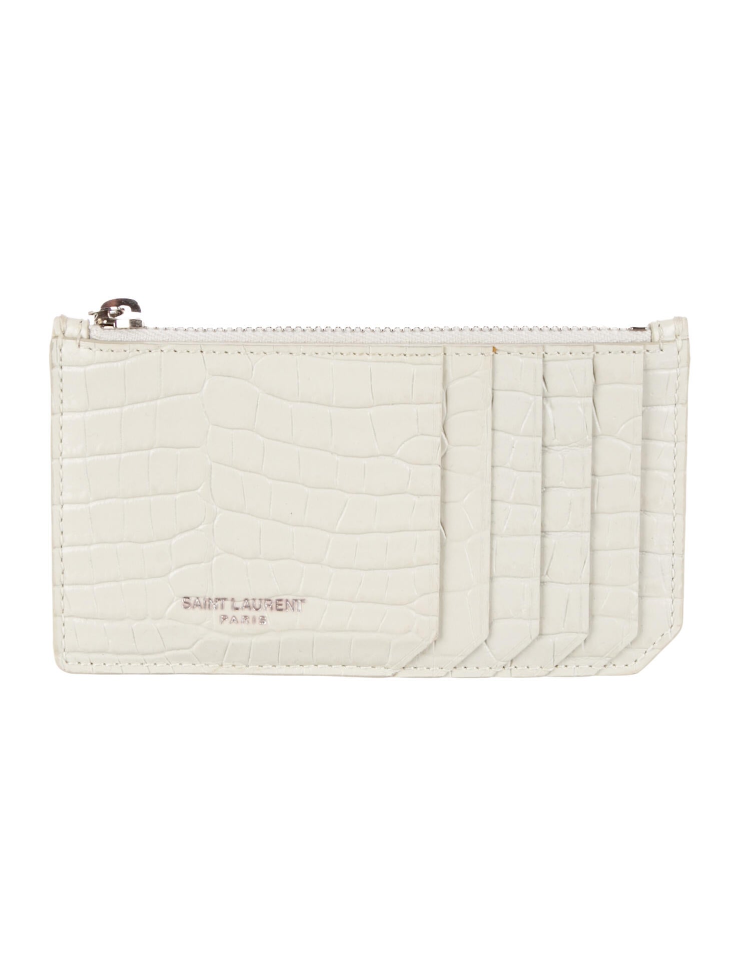 Saint Laurent Embossed Leather Wallet