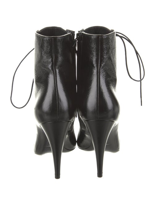 Saint Laurent Leather Lace-Up Boots