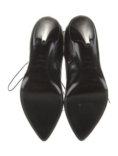 Saint Laurent Leather Lace-Up Boots