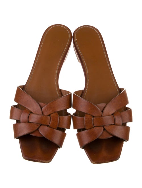 Saint Laurent Leather Slides