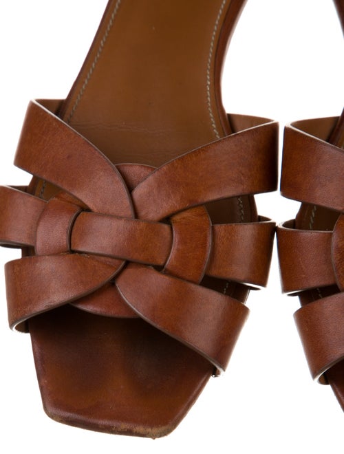 Saint Laurent Leather Slides