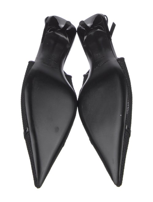 Saint Laurent Mesh Mesh Accents Slingback Pumps