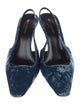 Saint Laurent Velvet Slingback Pumps