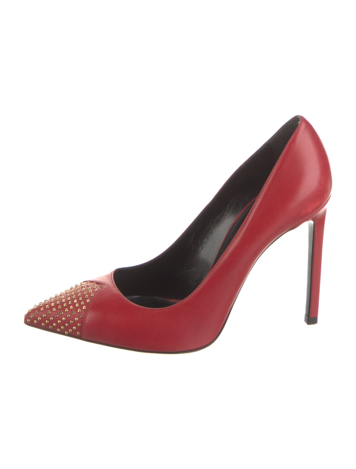 Saint Laurent Leather Studded Accents Pumps