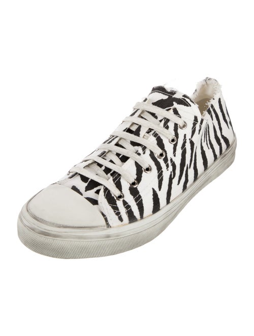 Saint Laurent Canvas Animal Print Sneakers