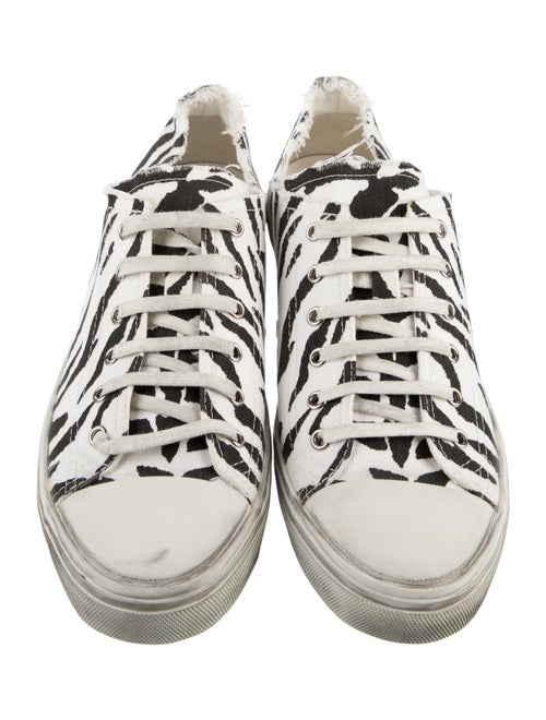 Saint Laurent Canvas Animal Print Sneakers